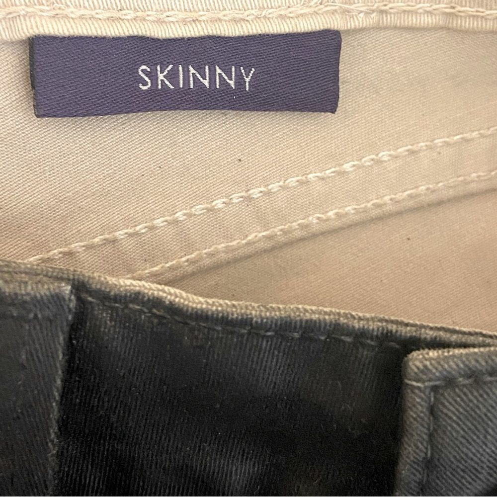 NYDJ - black jeans with snake print side stripes. Slim cut and true to size. - Picture 10 of 15